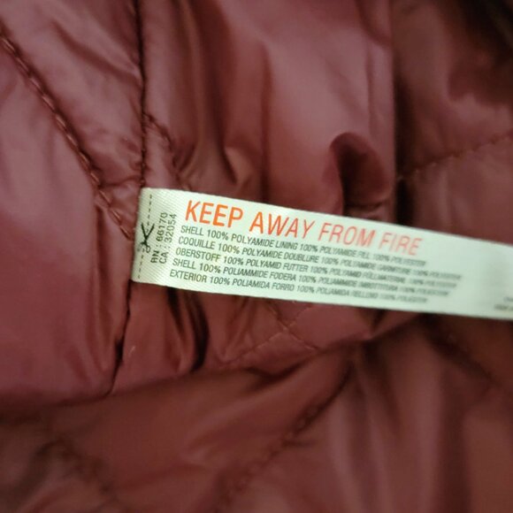 Free People FP Movement Sz Medium Off The Bleachers Coaches Jacket Wine NWT $148 - Picture 12 of 16